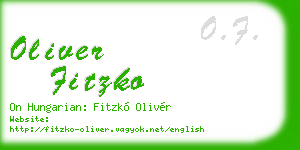 oliver fitzko business card